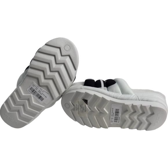Ugg Maxi Slide Logo Platform In White Women's Size 8 NWT NO Box - Picture 5 of 16